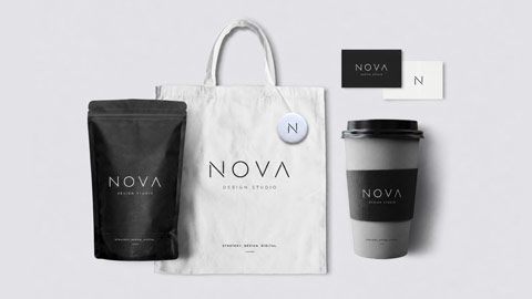 Modernes Branding und Webdesign Mockup mit Logoentwicklung, Corporate Design, Visitenkarten, Packaging und Printgestaltung