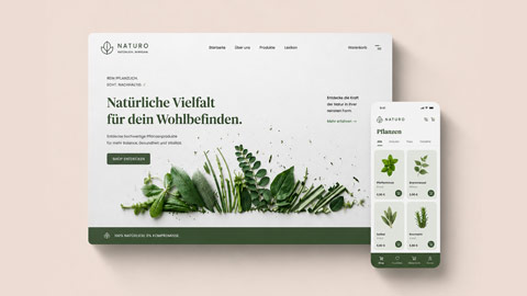 Modernes Webdesign und responsives UI:UX Mockup für professionelle Website- und Tool-Entwicklung.